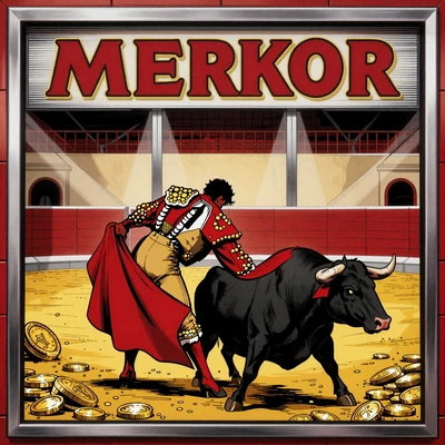 El Torero Merkur Slot Cover mit spanischem Matador und schwarzem Stier in Arena