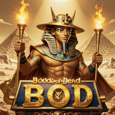 Book of Dead Play'n GO Slot Cover mit Abenteurer Rich Wilde und goldenem Buch der Toten
