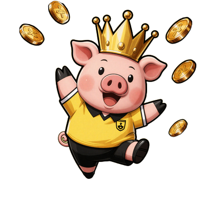 Buzzer-Sempai mit Krone wirft Goldm&uuml;nzen f&uuml;r CrazyBuzzer Casino Registrierung
