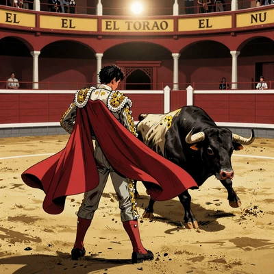 El Torero Merkur Slot mit Matador und Stier in Arena